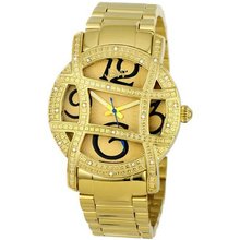 JBW JB-6214-A "Olympia" Gold-Tone Designer Dial Diamond