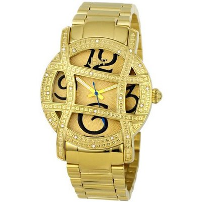 JBW JB-6214-A "Olympia" Gold-Tone Designer Dial Diamond
