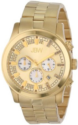 JBW JB-6218-E "Delano" Gold-Tone Chronograph Diamond