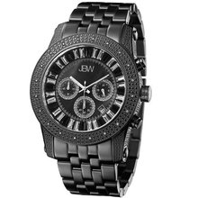 JBW JB-6219-L "Krypton" Black Chronograph Diamond