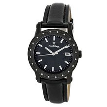 JBW JB-6224L-G "Starlight" 0.20 Carat Black Leather Band Diamond