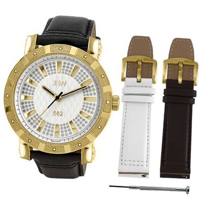 JBW JB-6225-C.2bandset 562 Pave Dial Gold-Plated Diamond Set