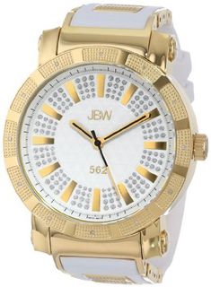 JBW JB-6225-F "562" Pave Dial Diamond White Rubber