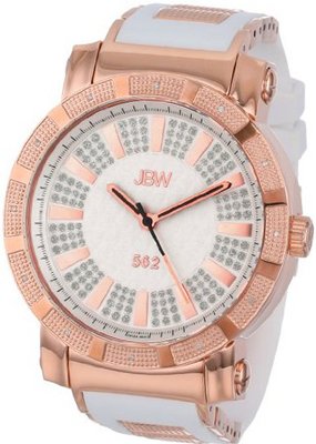 JBW JB-6225-H "562" Pave Dial Diamond White Rubber
