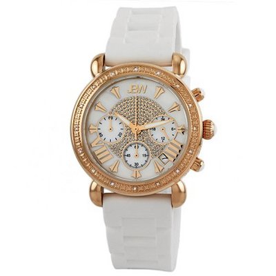 JBW JB-6242-H "Victory" Sport Rose Gold White Designer Silicone Diamond