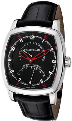 Jean Richard Grand TV Screen Double Retrograde 23116-11-61A-AA6D