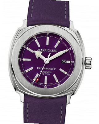 Jeanrichard Terrascope Terrascope Aubergine Dial