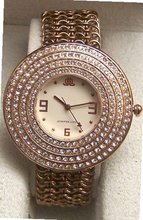 Jennifer Lopez JLo Rose Gold Tone Round Glitz Fossil made JL/2200