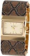 Jessica Simpson JS001A Square Case Analog Mesh Cheetah Print Band