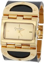 Jessica Simpson JS026A Rectangle Case Analog Leather Cuff