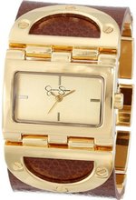 Jessica Simpson JS026C Rectangle Case Analog Leather Cuff