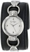 Jessica Simpson JS027B Round Integrated Case Analog Leather Cuff