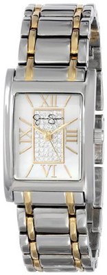 Jessica Simpson JS033A Tank Case Analog Pave Center Dial and Bracelet
