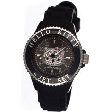 Jet Set Hello Kitty Ladies (Black Dial; Black Band; Black Bezel)