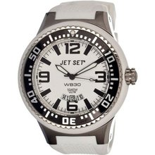 Jet Set Wb30 (White Dial; White Band; Multicolor Bezel; Black Ma)
