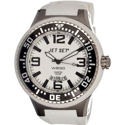 Jet Set Wb30 (White Dial; White Band; Multicolor Bezel; Rose Gol)