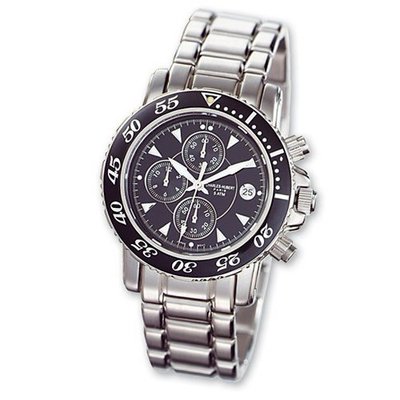 Charles Hubert Black Ceramic Dial Chronograph