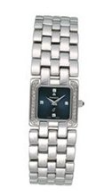 Ladies Kremena Palladium-pltd CZ Blue Dial Swiss 22mm