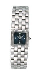 Ladies Kremena Palladium-pltd CZ Blue Dial Swiss 22mm