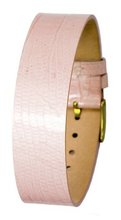 Moog Gld-pltd Lt Pink Lizard Texture Patent Finish Calf Lthr Band