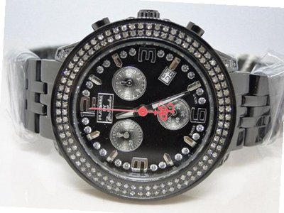 Ladies Brand New Black Metal Platinum Joe Rodeo Diamond 1.50CT JPTL15