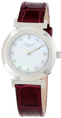 Johan Eric JE1200-04-001 Djursland Round Stainless Steel Mother-Of-Pearl Dial Swarovski Crystal
