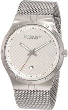 Johan Eric JE3001-04-001B Skive Silver Mesh Stainless Steel Date