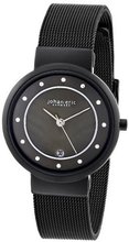 Johan Eric JE6000-13-007B Arhus Black Mesh Stainless Steel Date