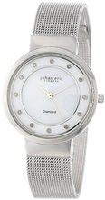 Johan Eric JE6100-04-009 Arhus Diamond Round Stainless Steel Mother-Of-Pearl Dial