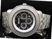 3.0 Ct Jojino Joe Rodeo Aqua Master Jojo 52 MM Real Diamond Wrist Mj-8031