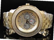 3.0 Ct Jojino Joe Rodeo Aqua Master Jojo 52 MM Real Diamond Wrist Mj-8034