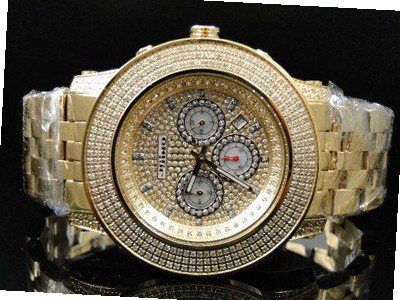3.0 Ct Jojino Joe Rodeo Aqua Master Jojo 52 MM Real Diamond Wrist Mj-8034