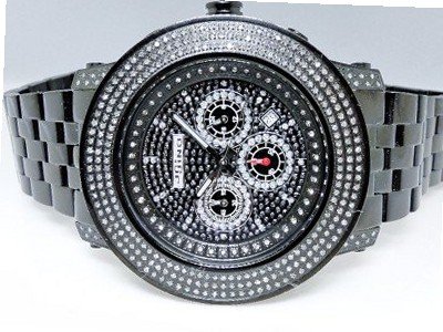 3.0 Ct Jojino Joe Rodeo Aqua Master Jojo 52 MM Real Diamond Wrist Mj-8035