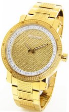 JOJINO Real Diamond by Joe Rodeo Gold Tone Case Metal Band Gold Face MJ-8018