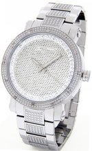 JOJINO Real Diamond by Joe Rodeo Silver Tone Case Metal Band MJ-8020