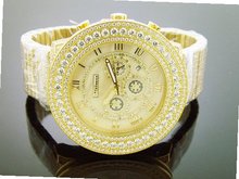 uJoJino Jojino By Joe Rodeo 55 Mm Bezel & Full Case White Cz Ice Out Band Mj-8038 