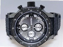 uJoJino New Jojino All Black Rubber 25 Diamond MJ-1075B 