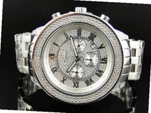 51 MM Jojino/Joe Rodeo Aqua Master Chronograph Metal Band Diamond Mj-1189