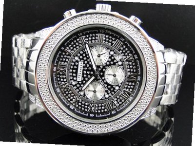 51 MM Jojino/Joe Rodeo Aqua Master Chronograph Metal Band Diamond Mj-1190
