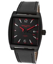 Black Dial Black Genuine Leather