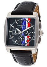 Chronograph Black Dial Black Genuine Leather