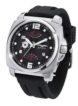Jorg Gray 1040 Retrograde Calendar & Dual Time - Stainless - Black Dial