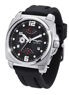 Jorg Gray 1040 Retrograde Calendar & Dual Time - Stainless - Black Dial
