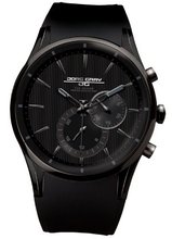 Jorg Gray 5100 Multi-function PVD 44mm - Black/Black Dial, Black Silicon Strap JG5100-32