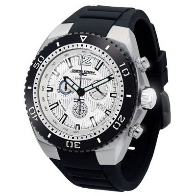 Jorg Gray 9700 Silver/Black Chronograph