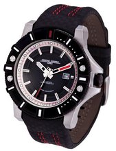 Jorg Gray Analogue JG9500-23 with Black Dial and Leather Strap