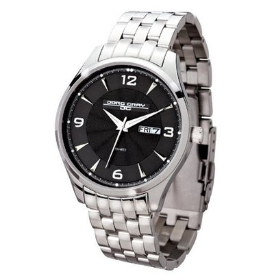 Jorg Gray JG1760-16 Black Dial Stainless Steel Band