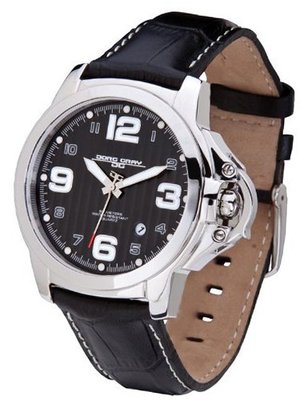 Jorg Gray JG1850-25 Italian Leather Strap Black D