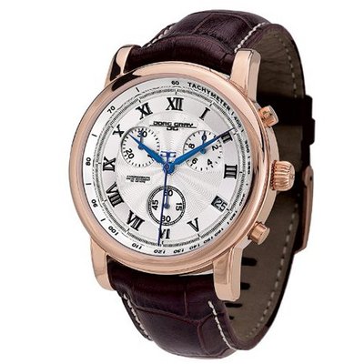 Jorg Gray JG7200-12 - Swiss Chronograph , Date Display, Sapphire Crystal, Leather Straps