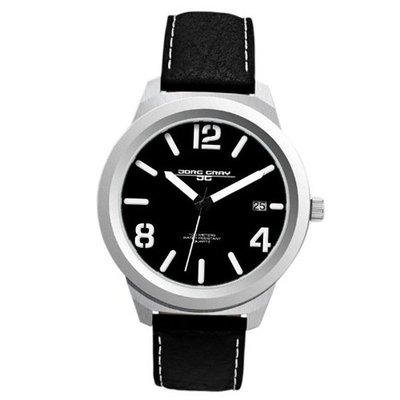 Jorg Gray Leather Black Dial #JG1950-11